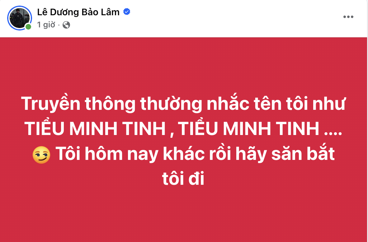 Phản ứng lầy lội của Lê Dương Bảo Lâm