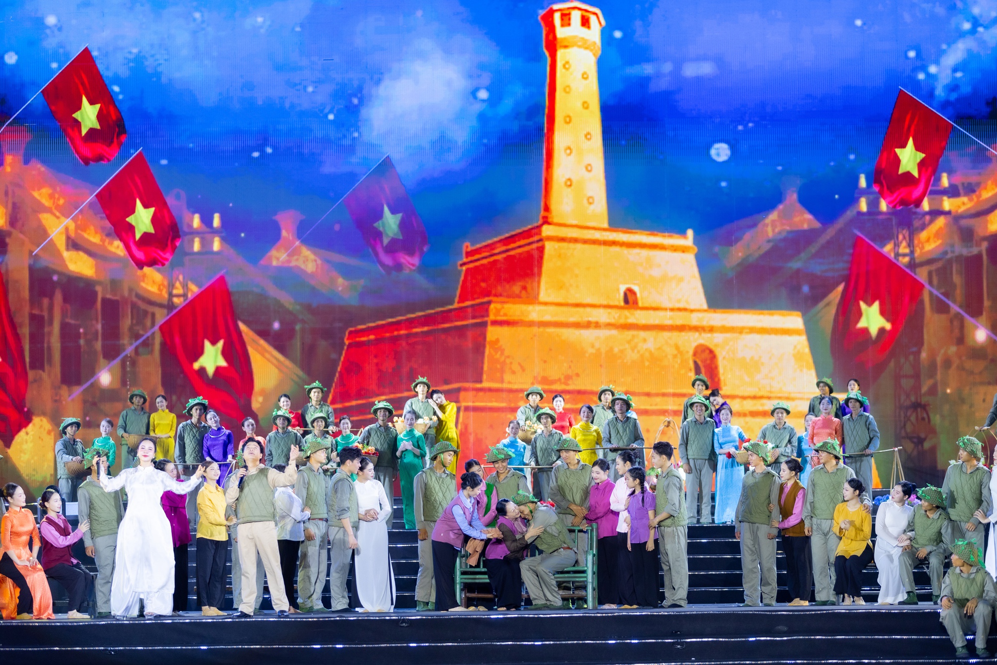 Nghi thức chào cờ trong concert quốc gia