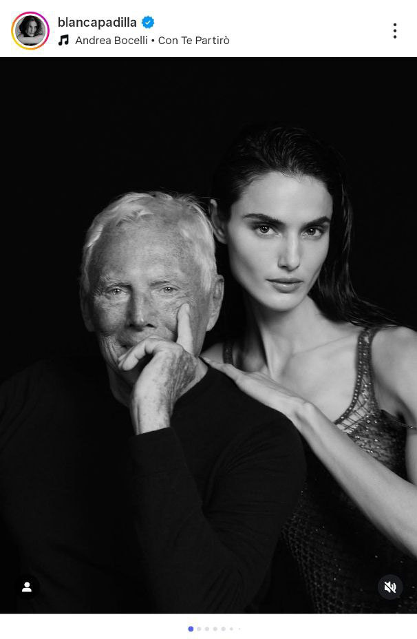 Blanca Padilla tưởng nhớ Giorgio Armani
