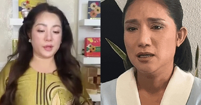 Thúy Nga phát biểu trong livestream