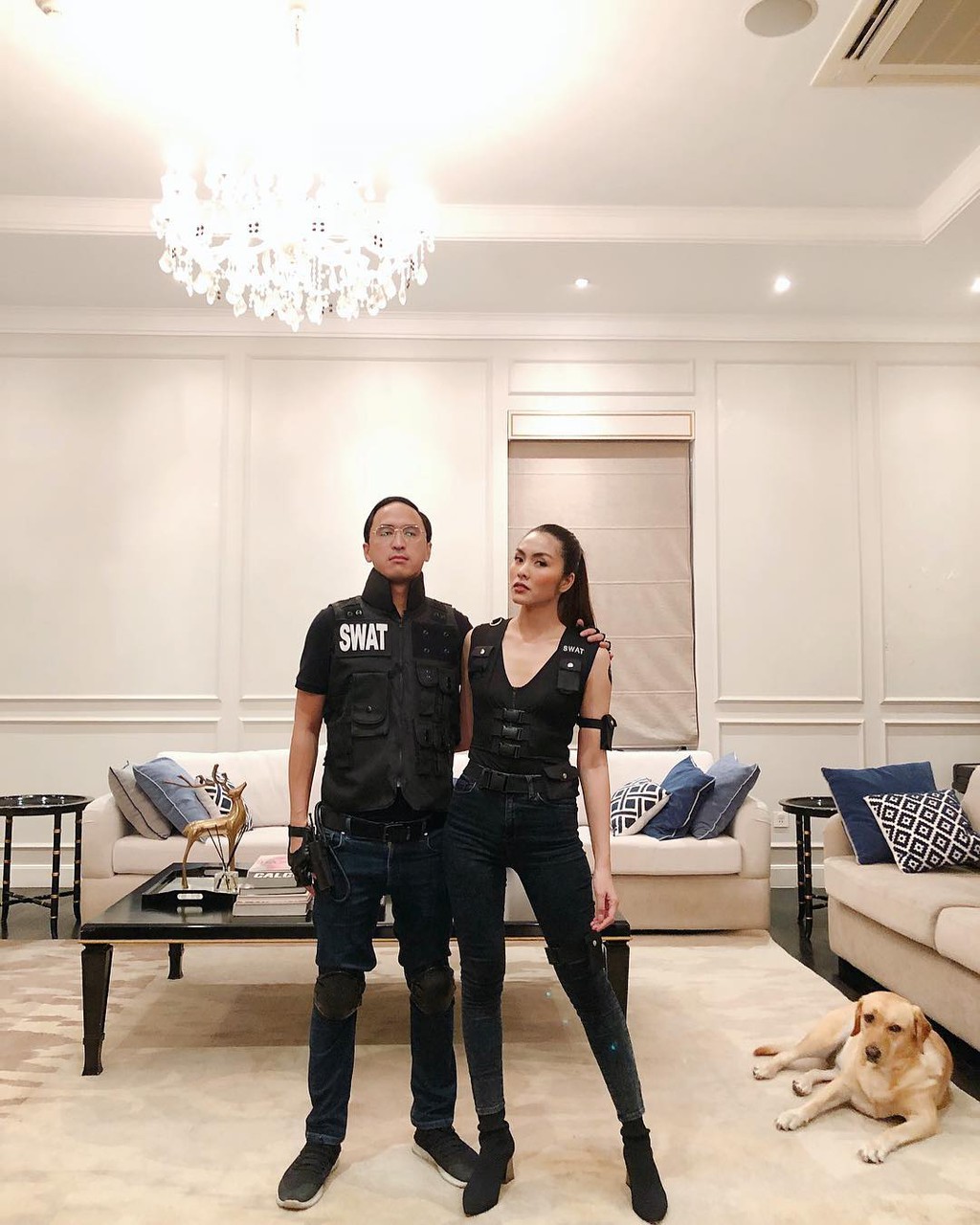 Nội thất biệt thự dát vàng