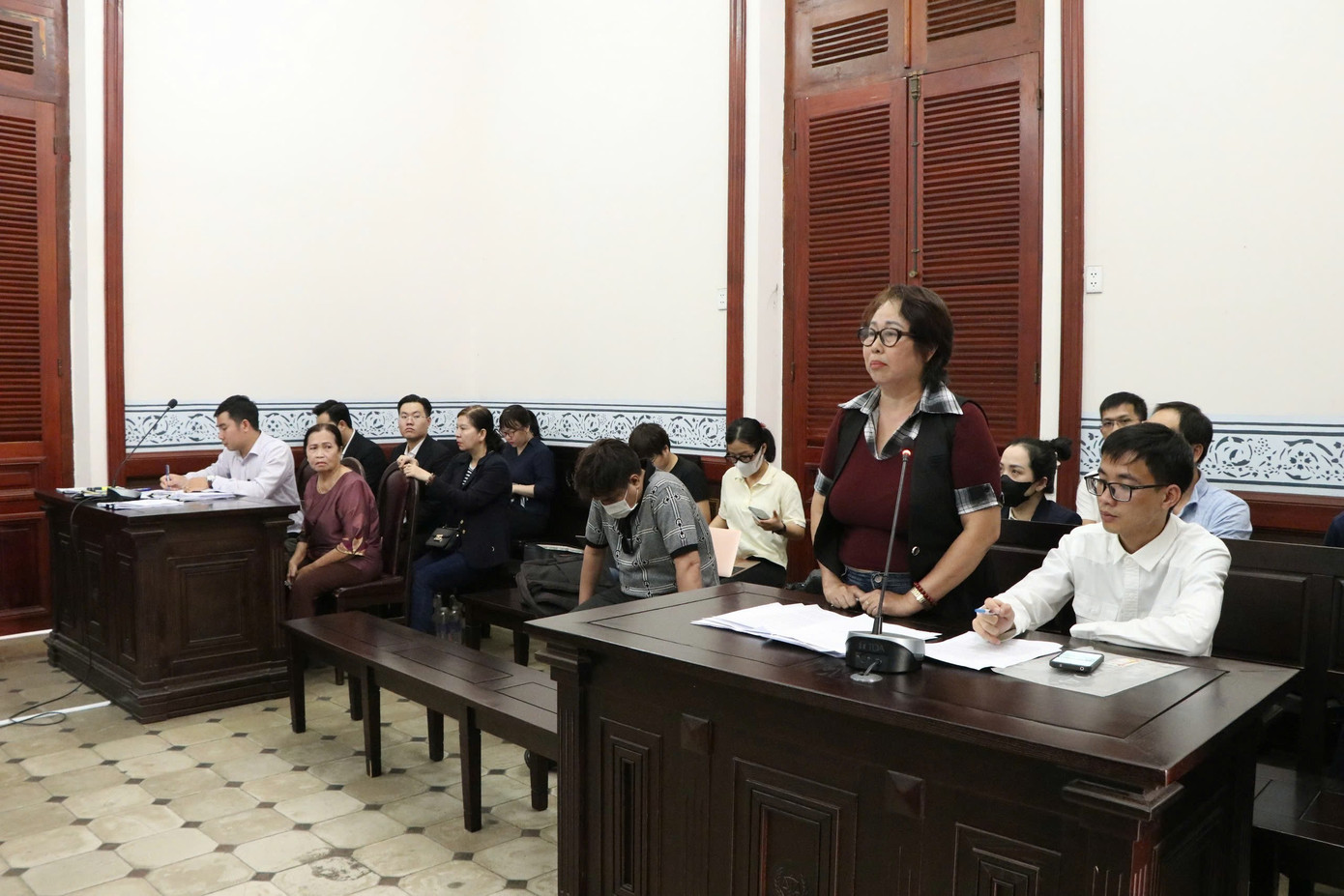 Một góc phòng xử án.