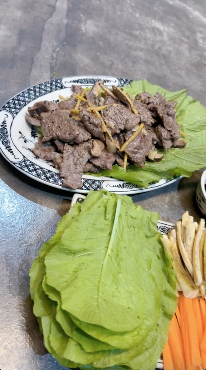 Món ăn truyền thống được trình bày đẹp mắt