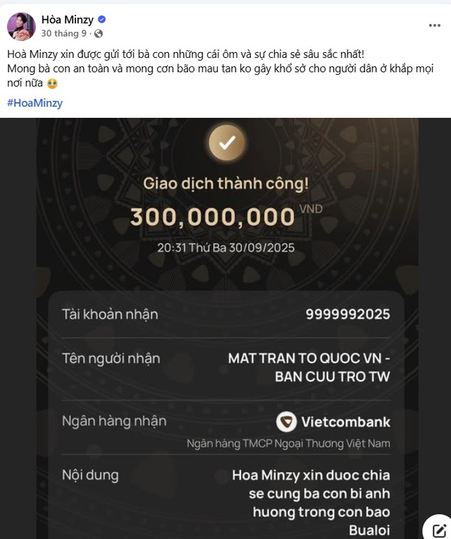 Hành động thiết thực của nữ ca sĩ