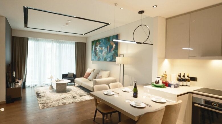 Nội thất tông be trắng tạo cảm giác ấm cúng