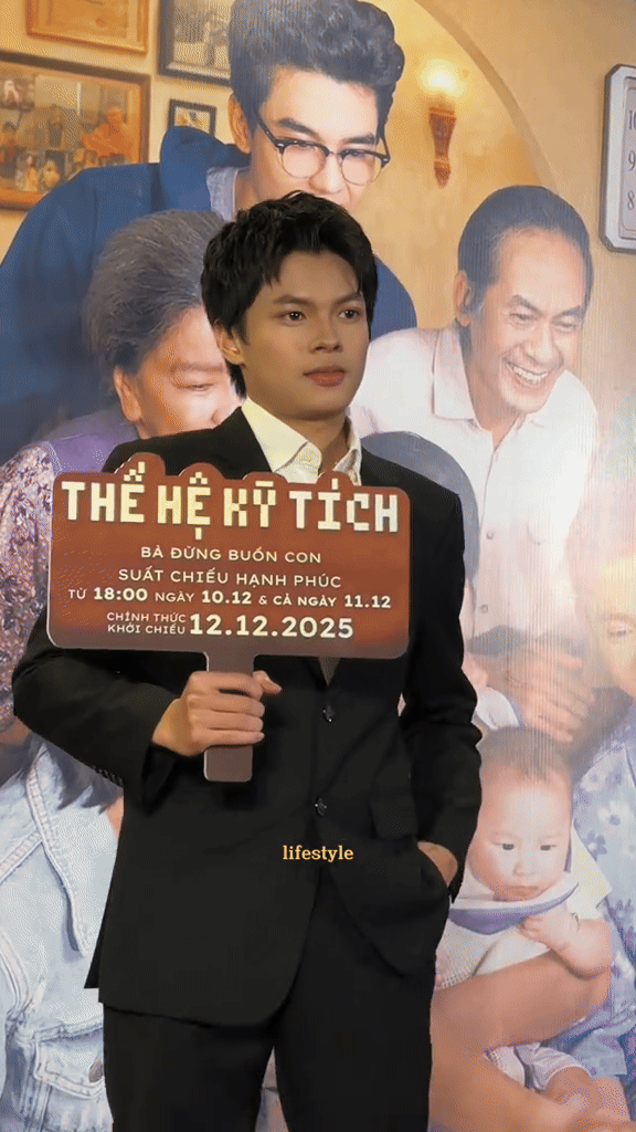 Trần Bờm diện vest bảnh bao