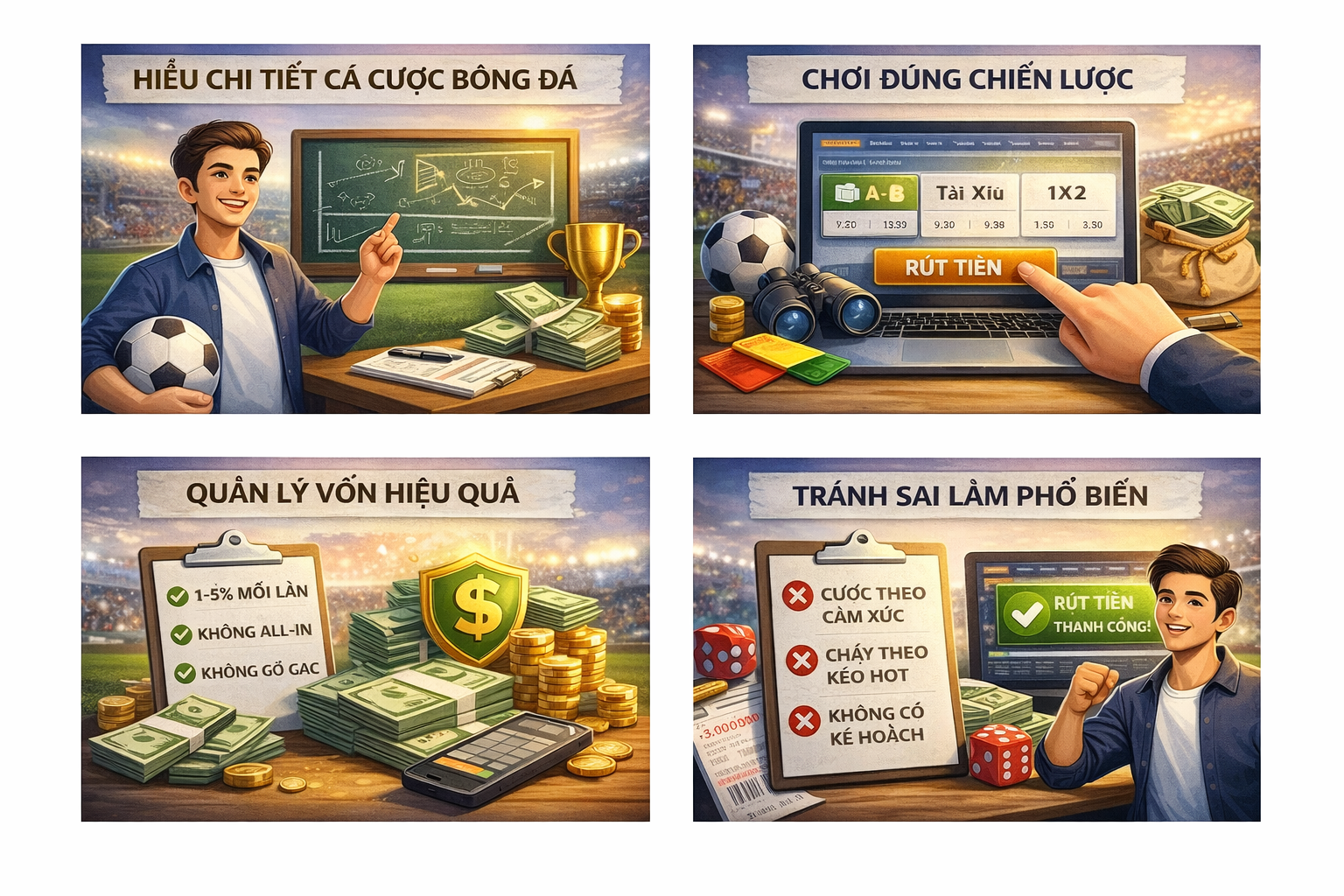 Hướng dẫn cá cược bóng đá hiệu quả